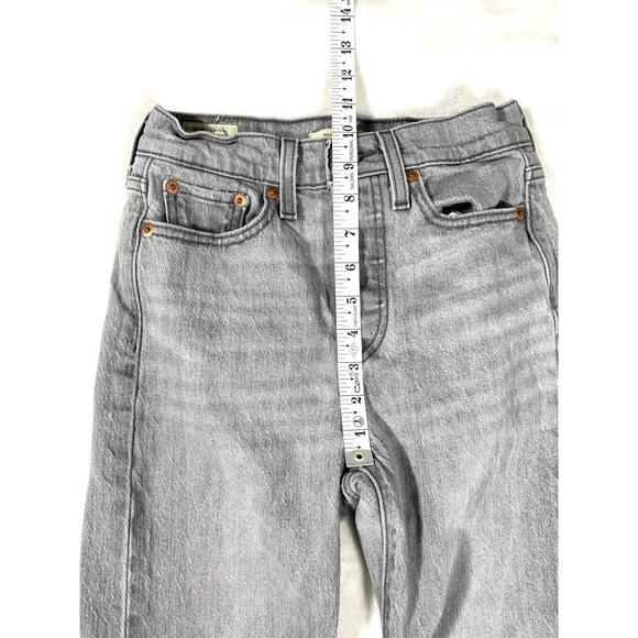 Levi’s Wedgie Straight Jeans Gray Denim W25 L28 Waterless - Picture 4 of 8